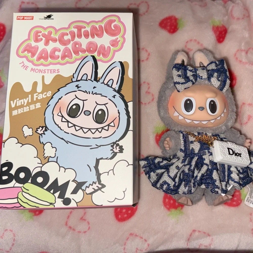 Authentic Labubu (sesame bean)-Exciting Macron The Monsters - Picture 2 of 6